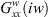$ {G}_{{xx}}^w({iw})$