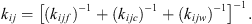 $$ {k}_{{ij}}={\left[({k}_{{ijf}}{)}^{-1}+({k}_{{ijc}}{)}^{-1}+({k}_{{ijw}}{)}^{-1}\right]}^{-1}. $$