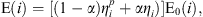 $$ \mathrm{E}(i)=\left[\left(1-\alpha \right){\eta }_i^p+\alpha {\eta }_i)\right]{\mathrm{E}}_0(i), $$