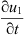 $ \frac{\mathrm{\partial }{u}_1}{\mathrm{\partial }t}$