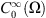 $ {C}_0^{\mathrm{\infty }}(\mathrm{\Omega })$