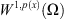 $ {W}^{1,p(x)}(\mathrm{\Omega })$